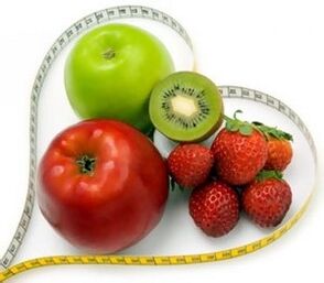 gyümölcsök és bogyók kedvenc diétájához